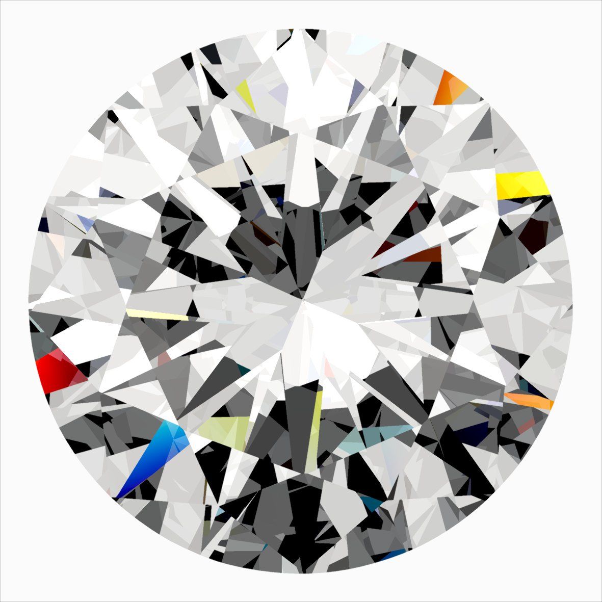 Diamond Natural 0,4Ct G-SI1 Round - GIA2554794216 1