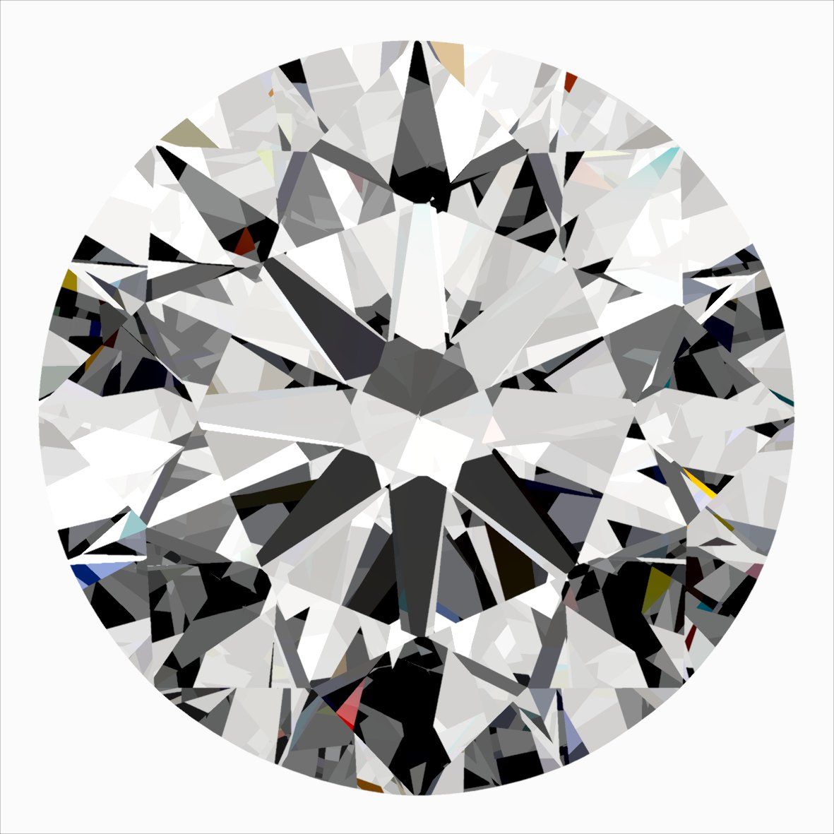 Diamond Natural 0,4Ct E-SI1 Round - GIA7553794050 1