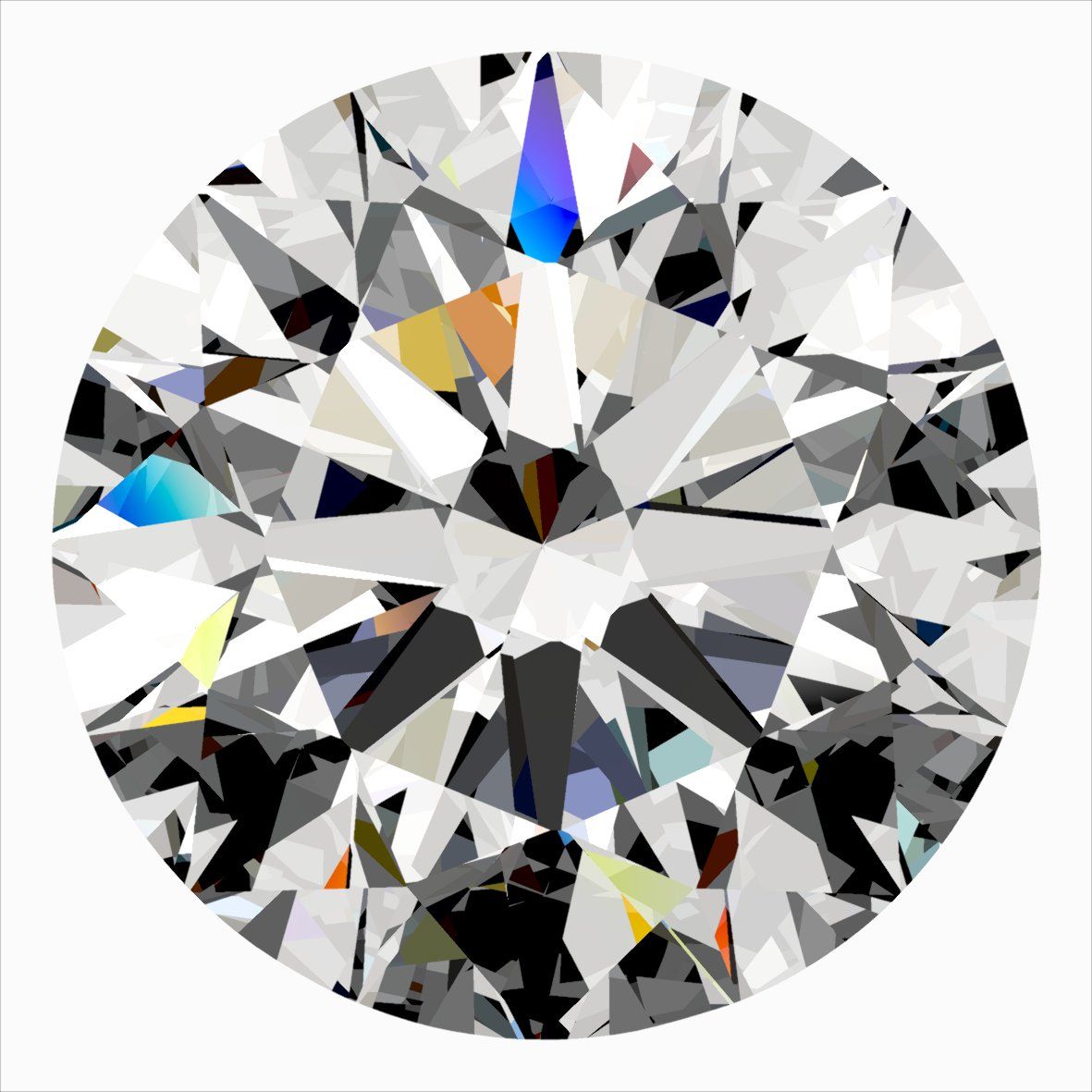 Diamond Natural 0,4Ct F-SI1 Round - GIA2556752910 1