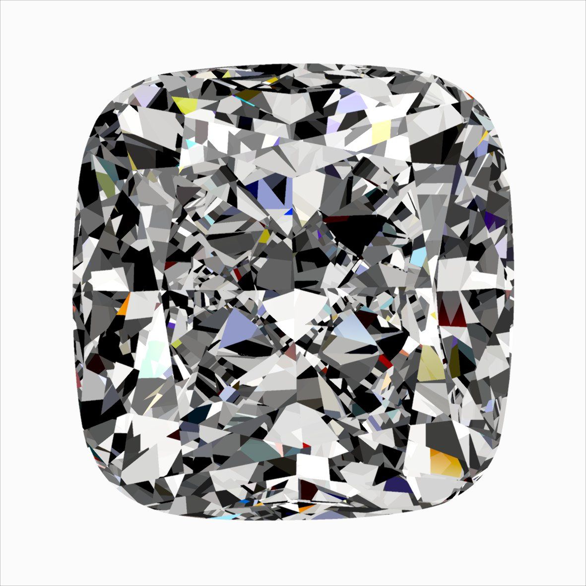 Diamond Natural 0,4Ct F-IF Cushion - GIA6555750249 1