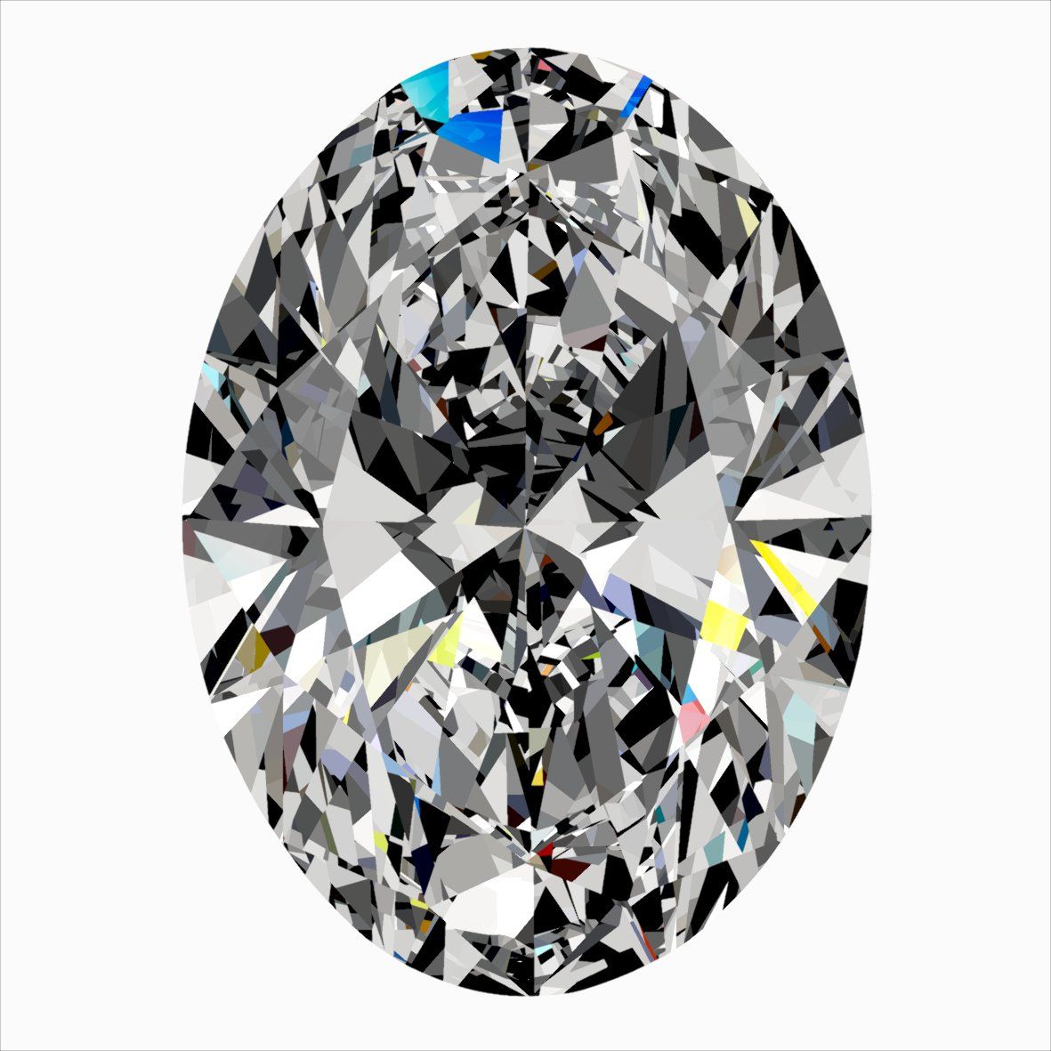 Diamond Natural 0,35Ct F-IF Oval - GIA7558750644 1