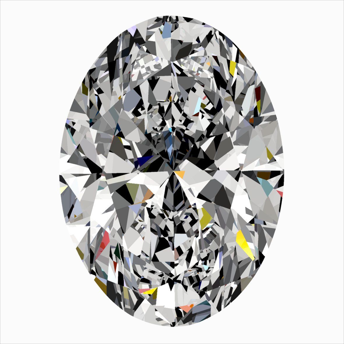 Diamond Natural 0,54Ct F-SI2 Oval - GIA6552775874 1