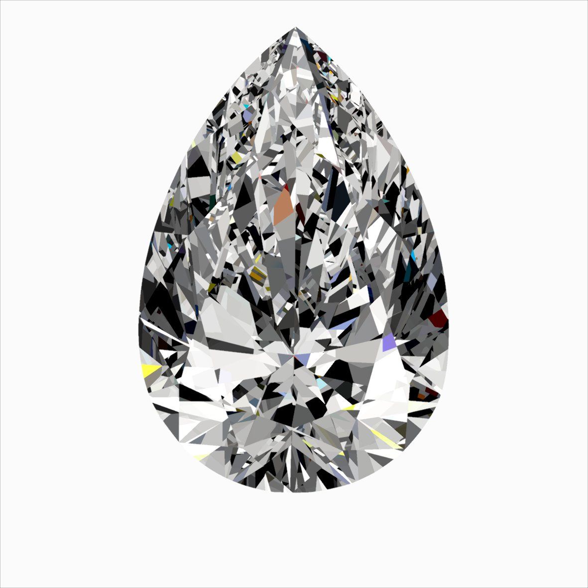 Diamond Natural 0,5Ct F-VVS1 Pear - GIA7551761474 1