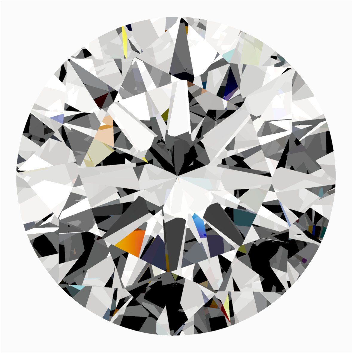 Diamond Natural 0,4Ct E-VVS1 Round - GIA6552760106 1