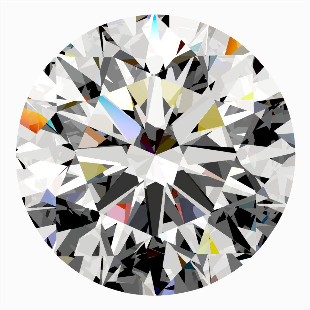 Diamond Natural 0,4Ct E-VVS2 Round - GIA7556761810 1