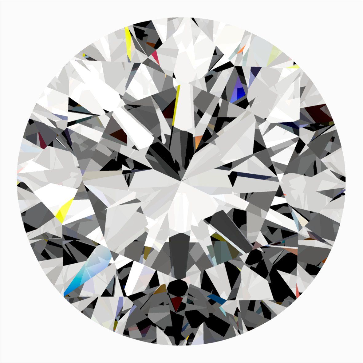 Diamond Natural 0,4Ct F-VVS2 Round - GIA5556812479 1