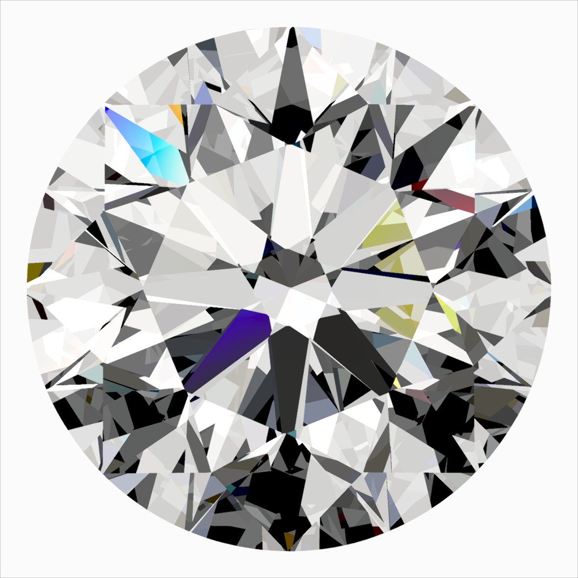 Diamond Natural 0,5Ct H-SI1 Round - GIA6551712076 1
