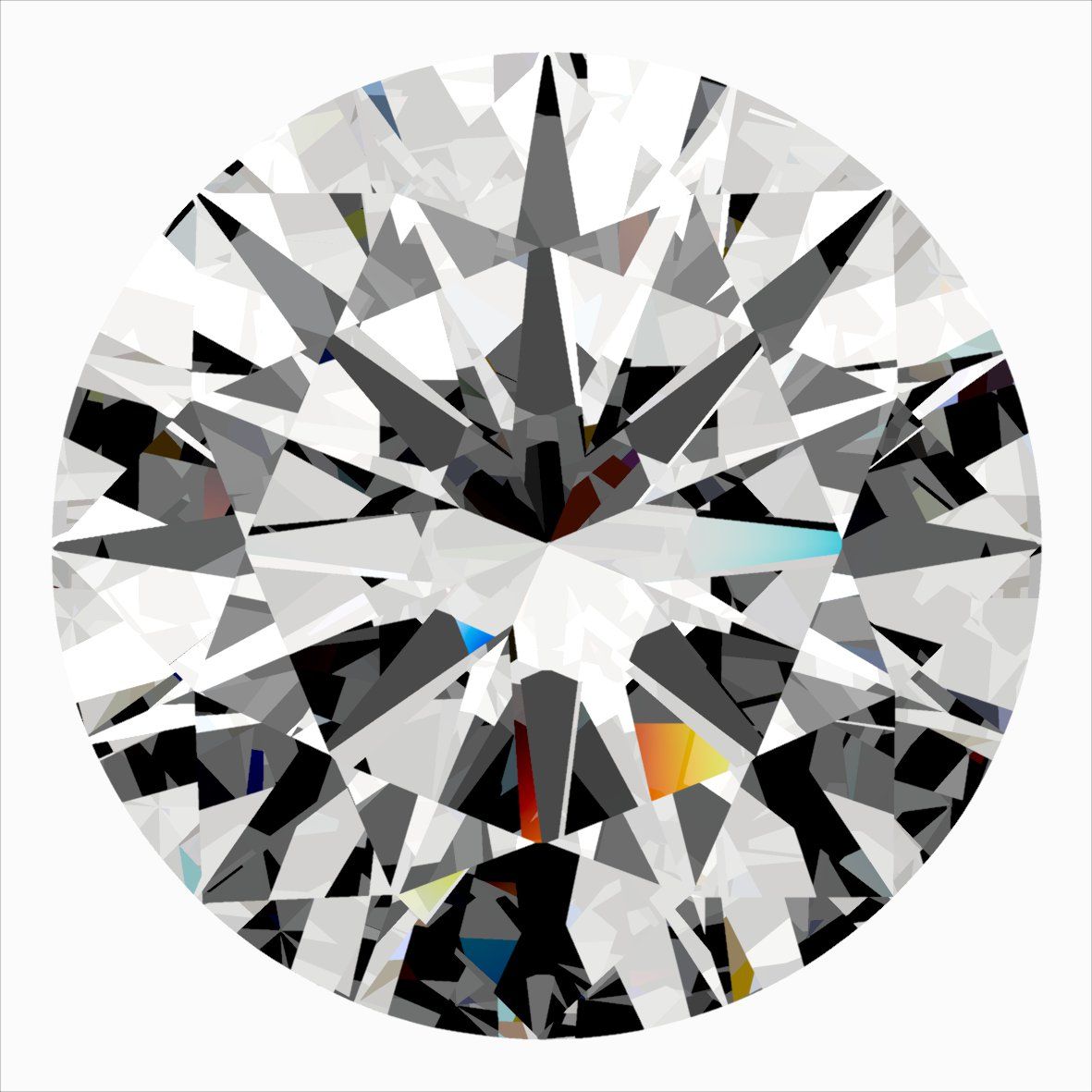 Diamond Natural 0,5Ct G-SI2 Round - GIA7556775541 1