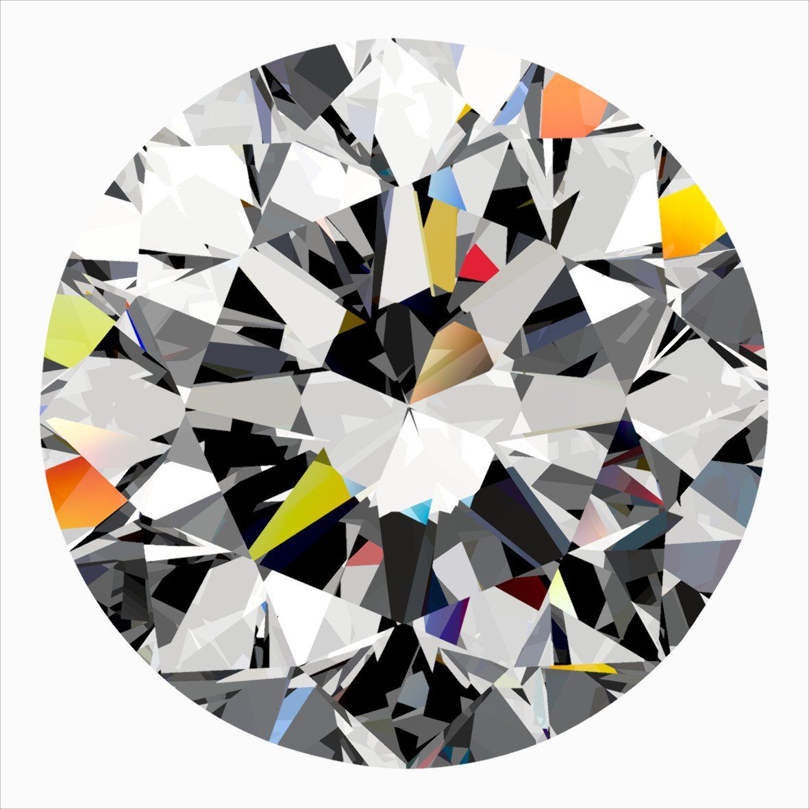 Diamond Natural 0,5Ct E-VS2 Round - GIA5556761807 1