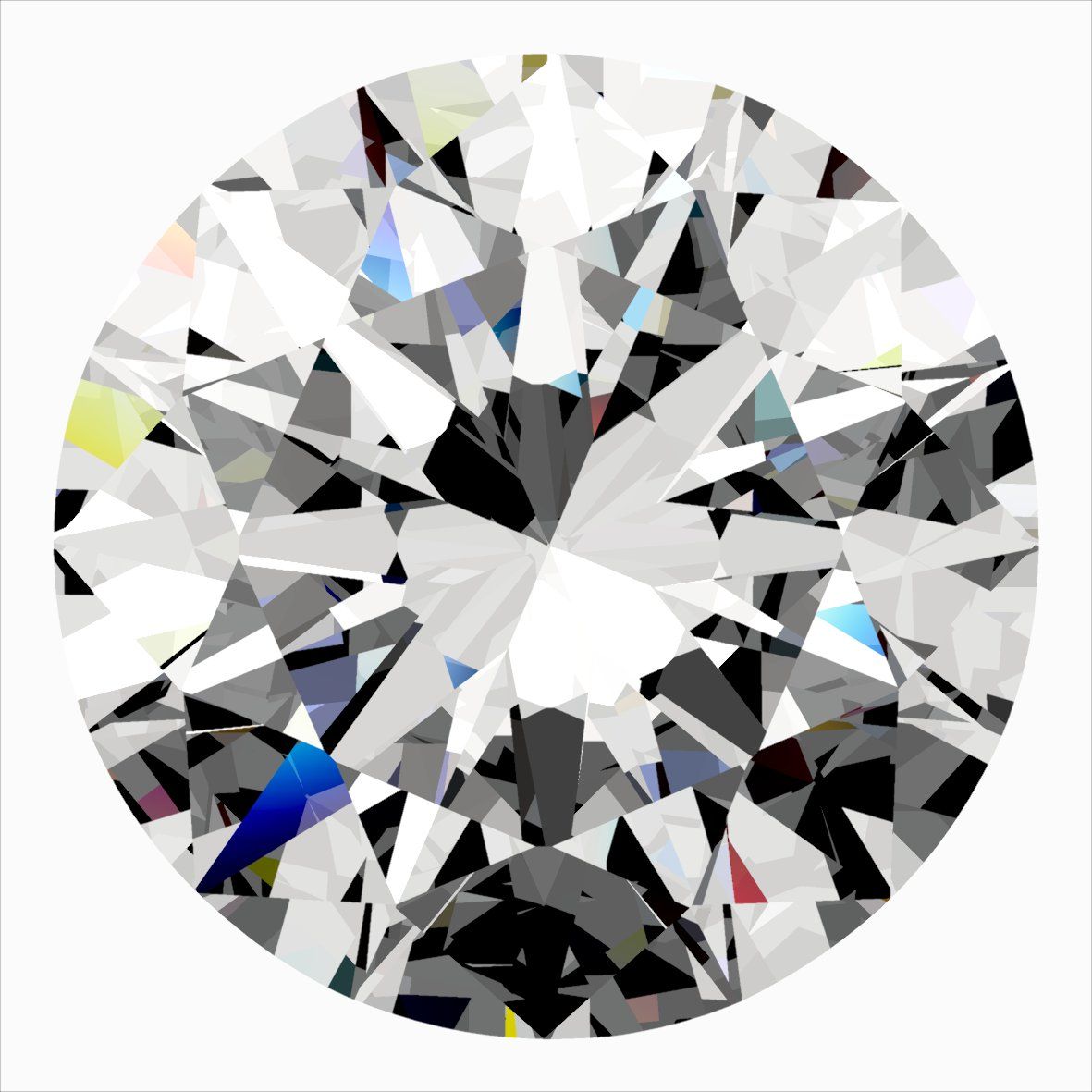 Diamond Natural 0,4Ct F-SI1 Round - GIA7556815011 1