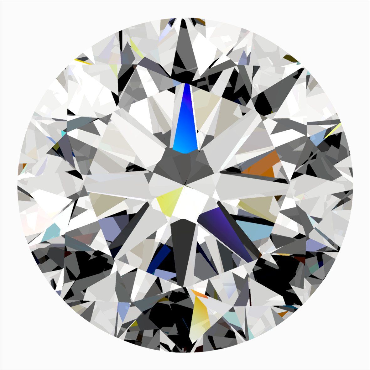 Diamond Natural 0,4Ct H-SI1 Round - GIA2558793481 1