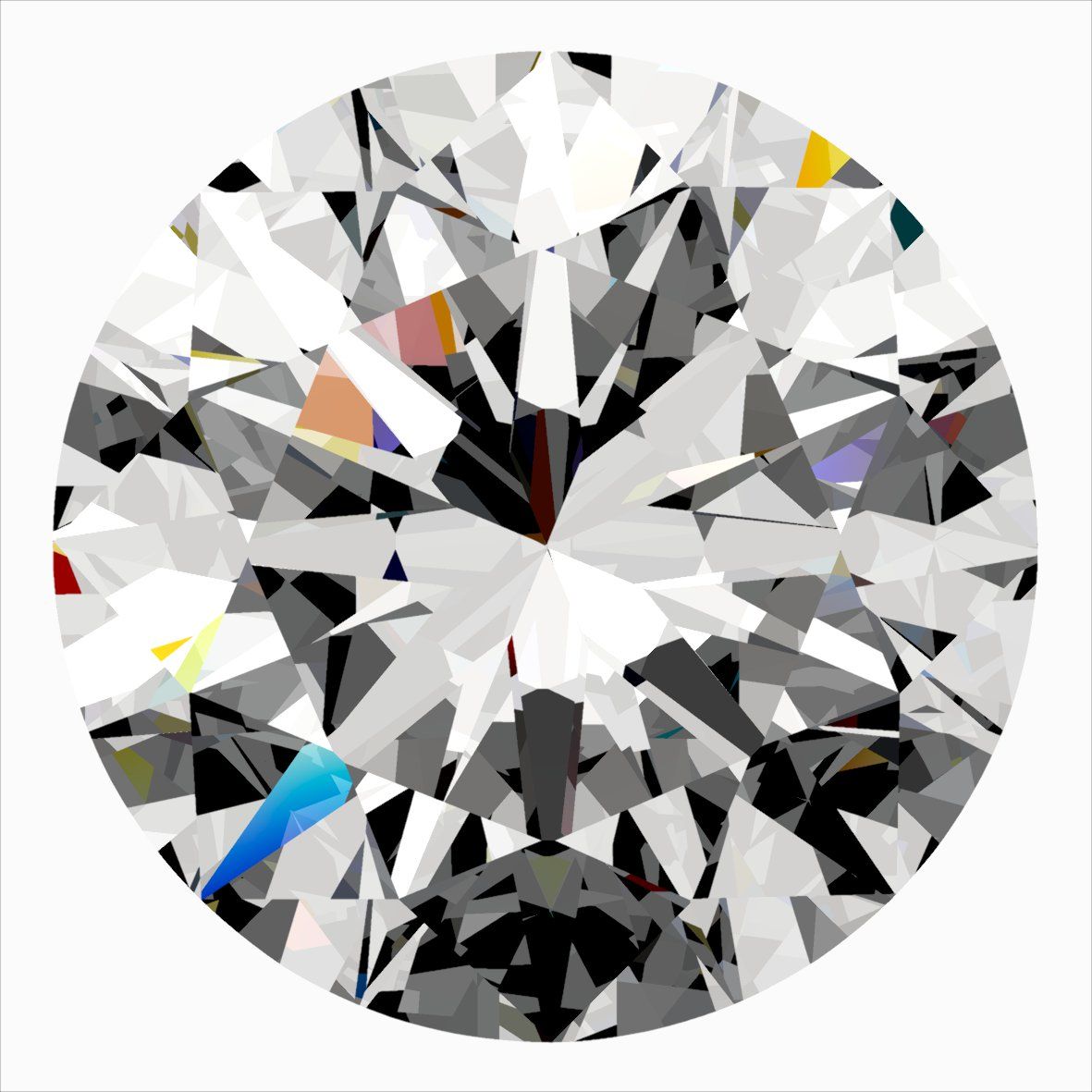 Diamond Natural 0,32Ct G-IF Round - GIA5556752504 1