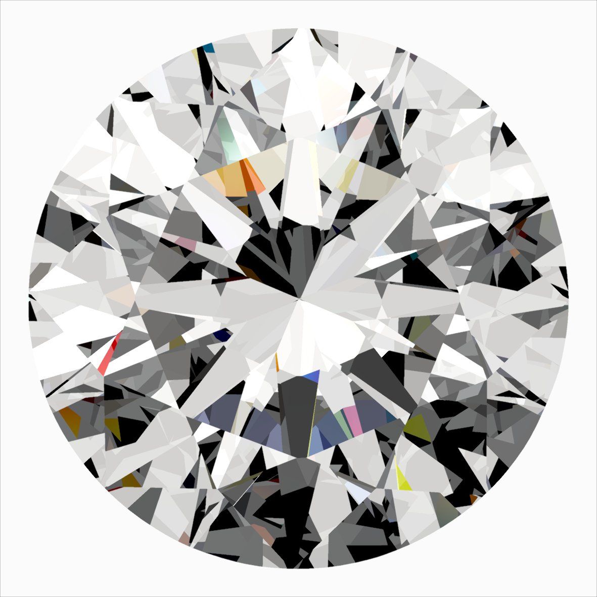 Diamond Natural 0,3Ct G-SI1 Round - GIA2557760199 1