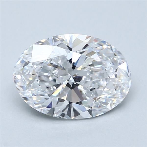 Diamond Natural 1,71Ct D-SI2 Oval - GIA1557536148 1