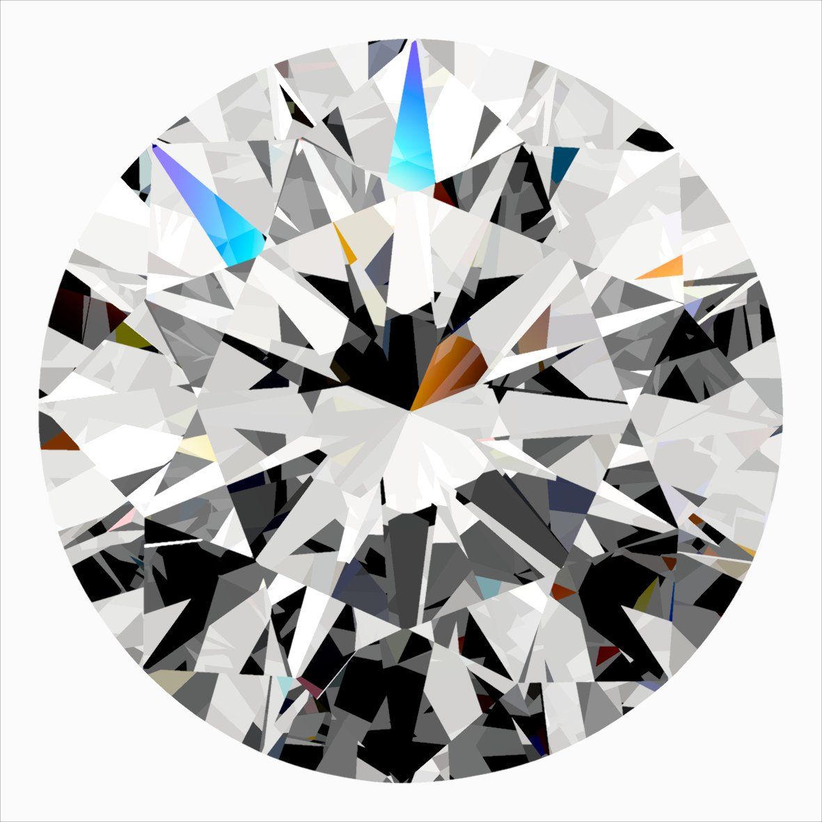 Diamond Natural 0,3Ct G-VVS1 Round - GIA1558760095 1