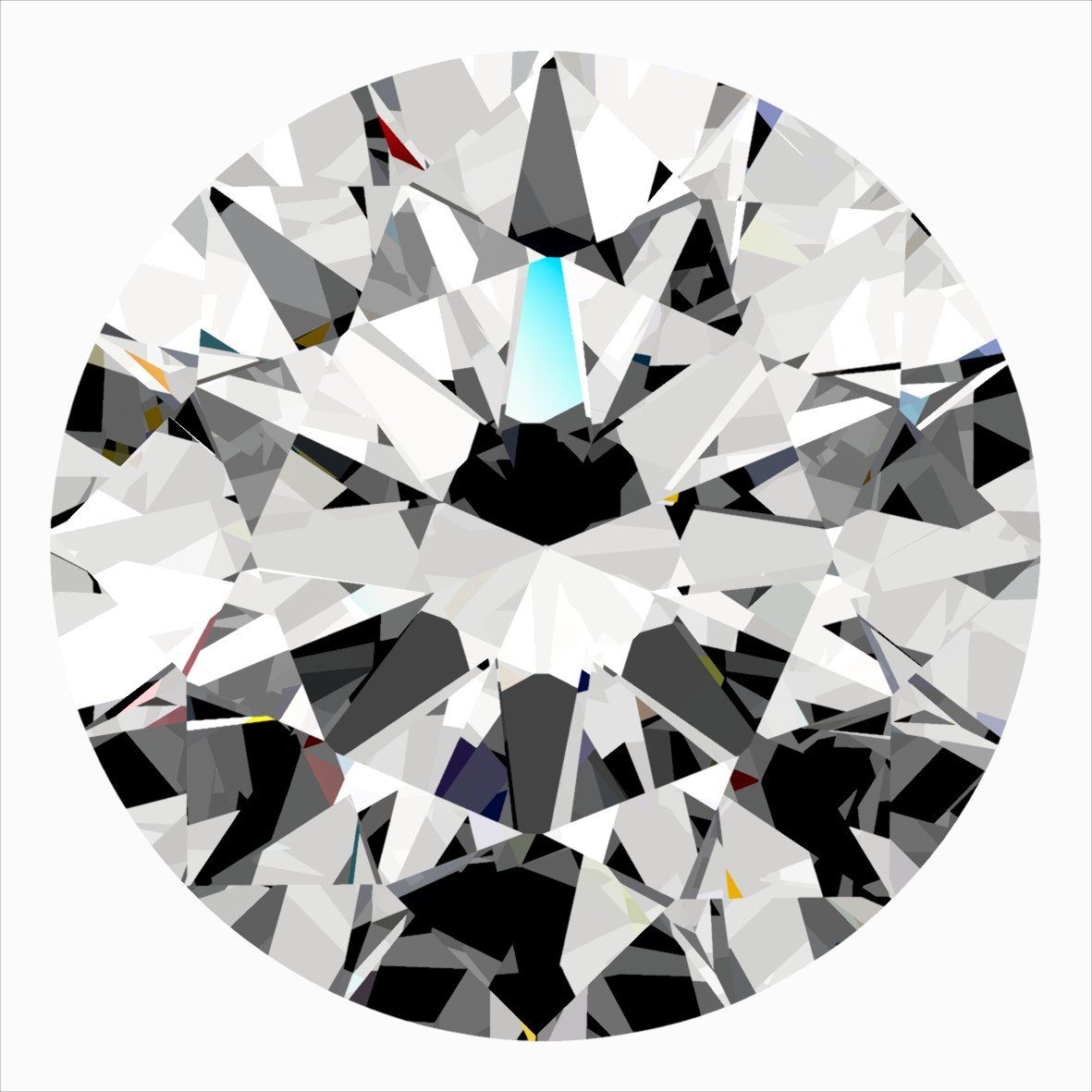 Diamond Natural 0,3Ct D-VS2 Round - GIA7551760027 1