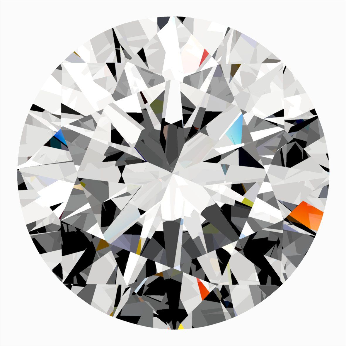 Diamond Natural 0,3Ct F-SI1 Round - GIA2556815359 1