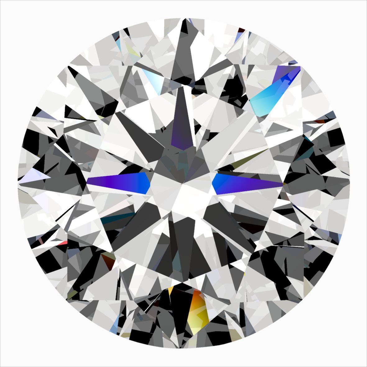 Diamond Natural 0,52Ct F-VVS2 Round - GIA2556852740 1