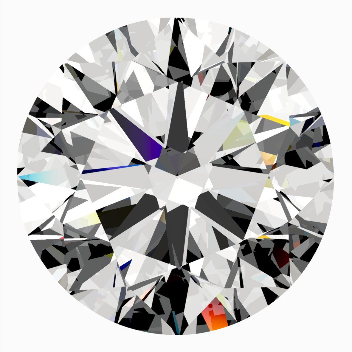 Diamond Natural 0,5Ct H-SI1 Round - GIA7552815119 1