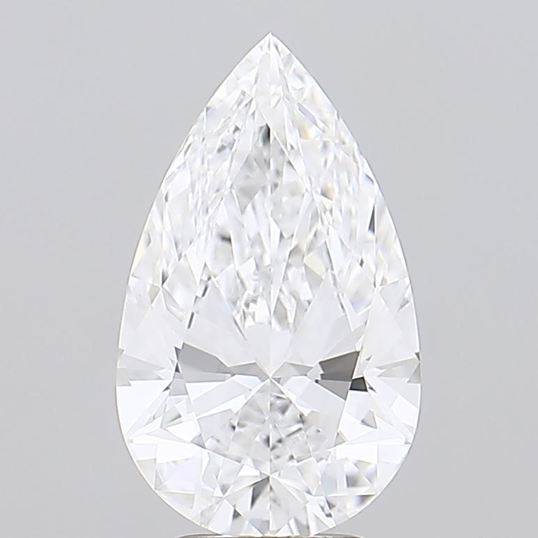 Lab Grown Diamond 2,82Ct D-IF Pear - IGILG741573636 1