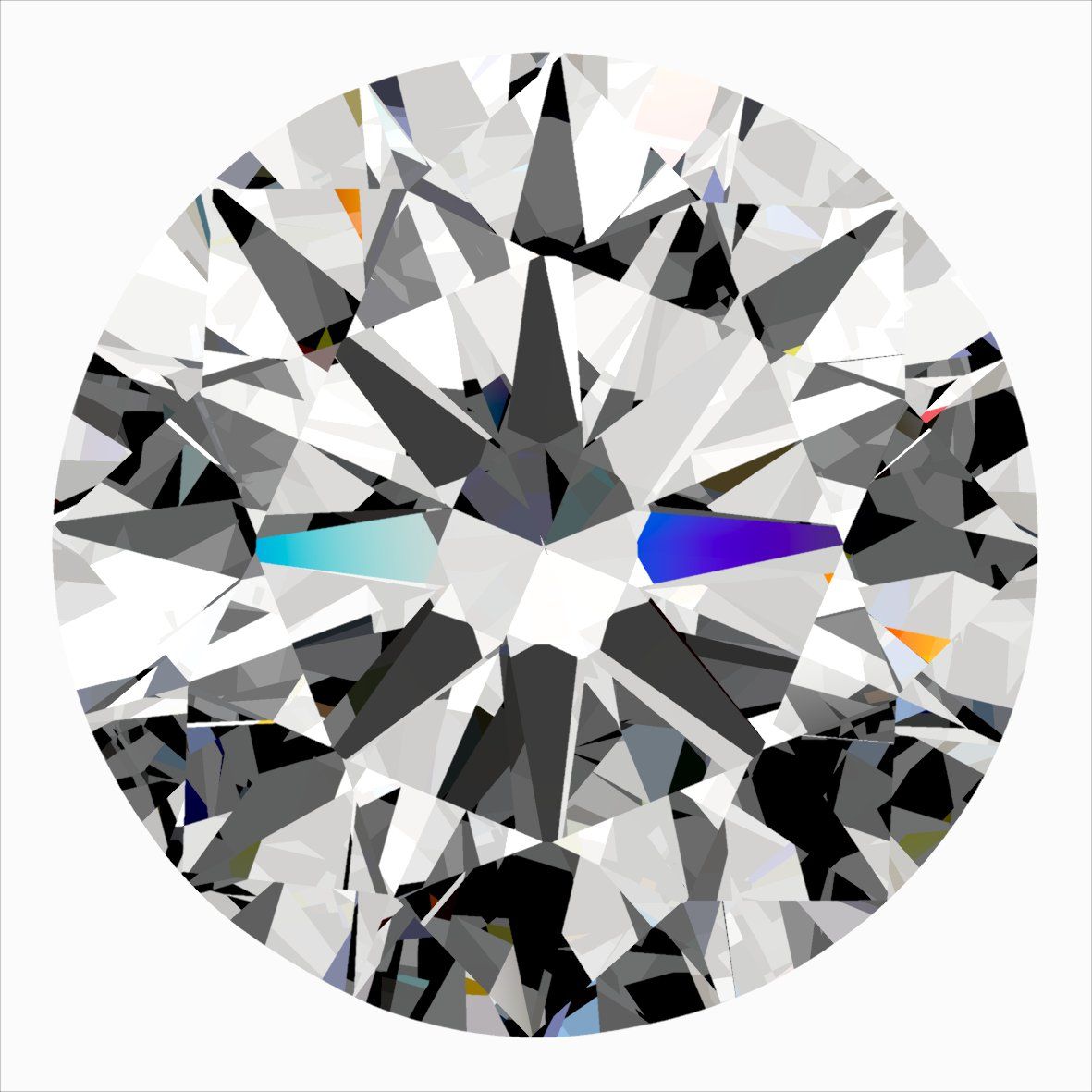 Diamond Natural 0,3Ct F-VS2 Round - GIA5556815295 1