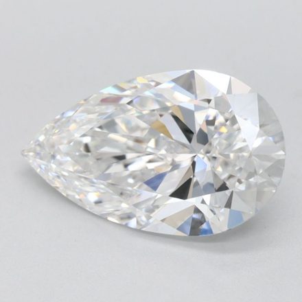 Lab Grown Diamond 2,2Ct D-FL Pear - IGILG816608678 1