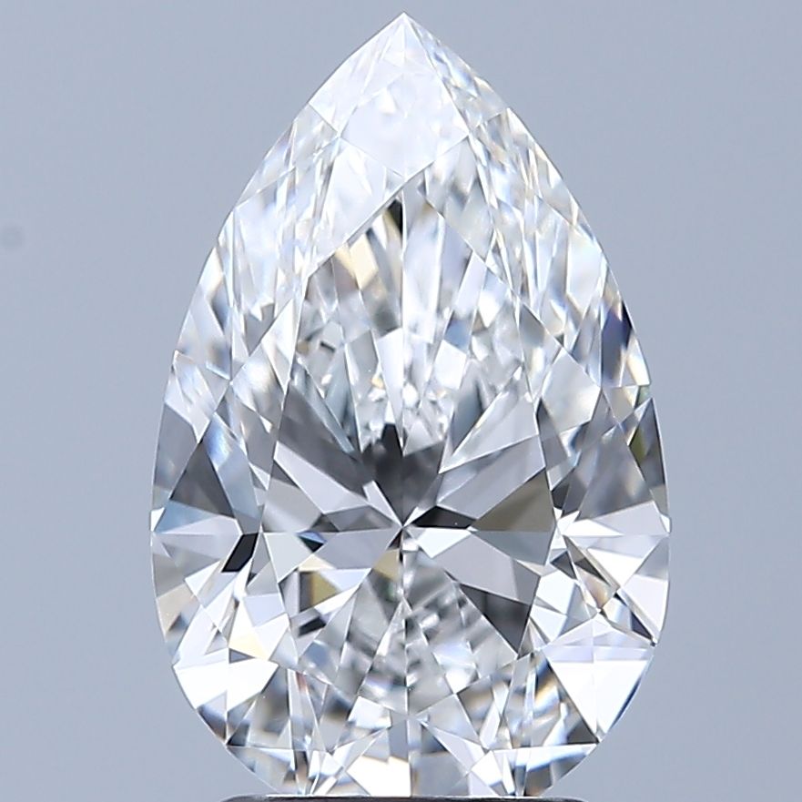 Lab Grown Diamond 2,5Ct D-IF Pear - IGILG807628306 1