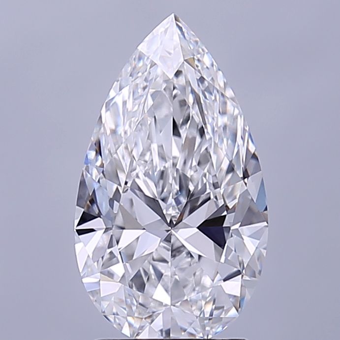 Lab Grown Diamond 2,2Ct E-VVS1 Pear - IGILG825616261 1