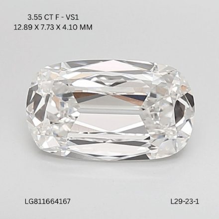 Lab Grown Diamond 3,55Ct F-VS1 Cushion - IGILG811664167 1
