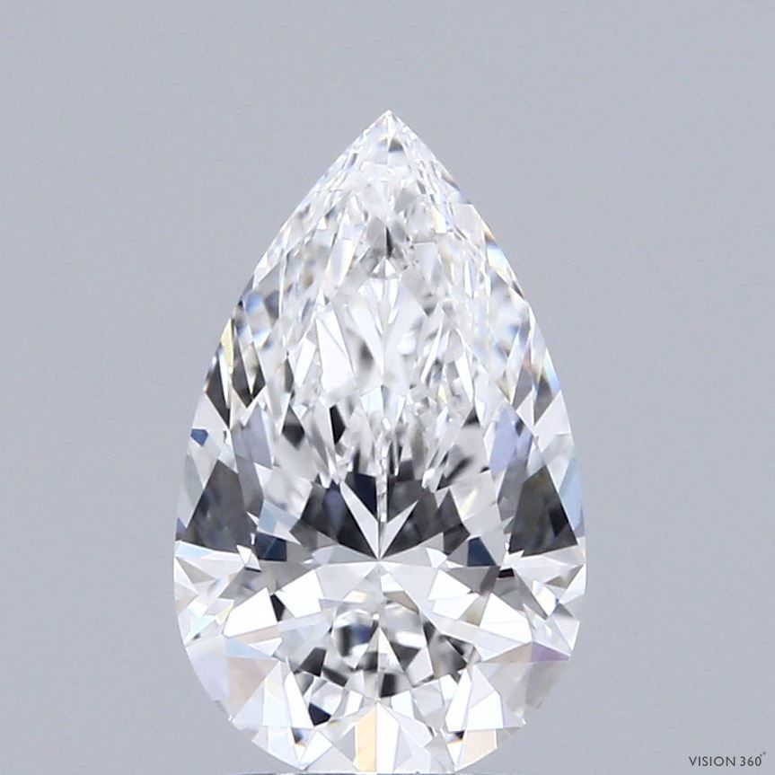 Lab Grown Diamond 2Ct E-VVS2 Pear - IGILG829605546 1