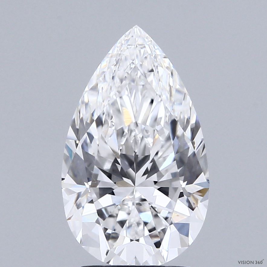 Lab Grown Diamond 2,5Ct E-VVS2 Pear - IGILG828612073 1