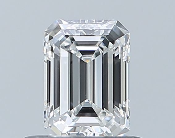 Diamond Natural 0,51Ct F-VVS2 Emerald - GIA6551307774 1
