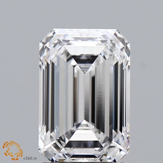 Lab Grown Diamond 1,58Ct D-VS1 Emerald - IGILG602385984 1