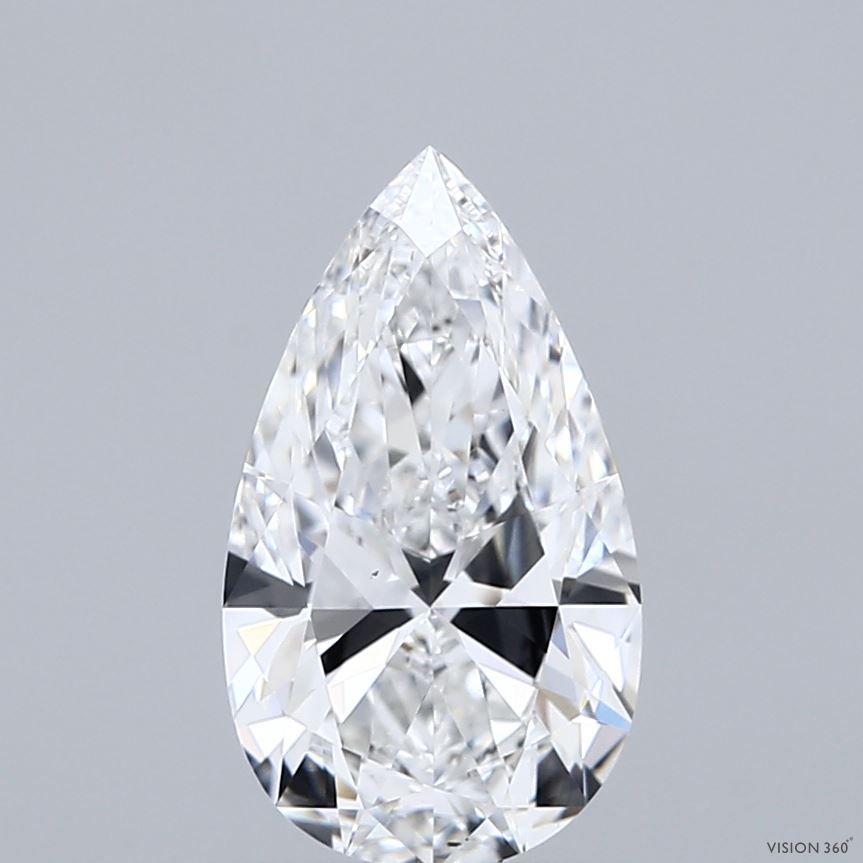 Lab Grown Diamond 1,58Ct F-VS1 Pear - IGILG758535022 1