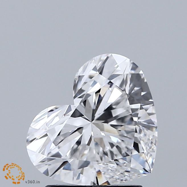 Lab Grown Diamond 1,64Ct E-VS1 Heart - IGILG786680107 1