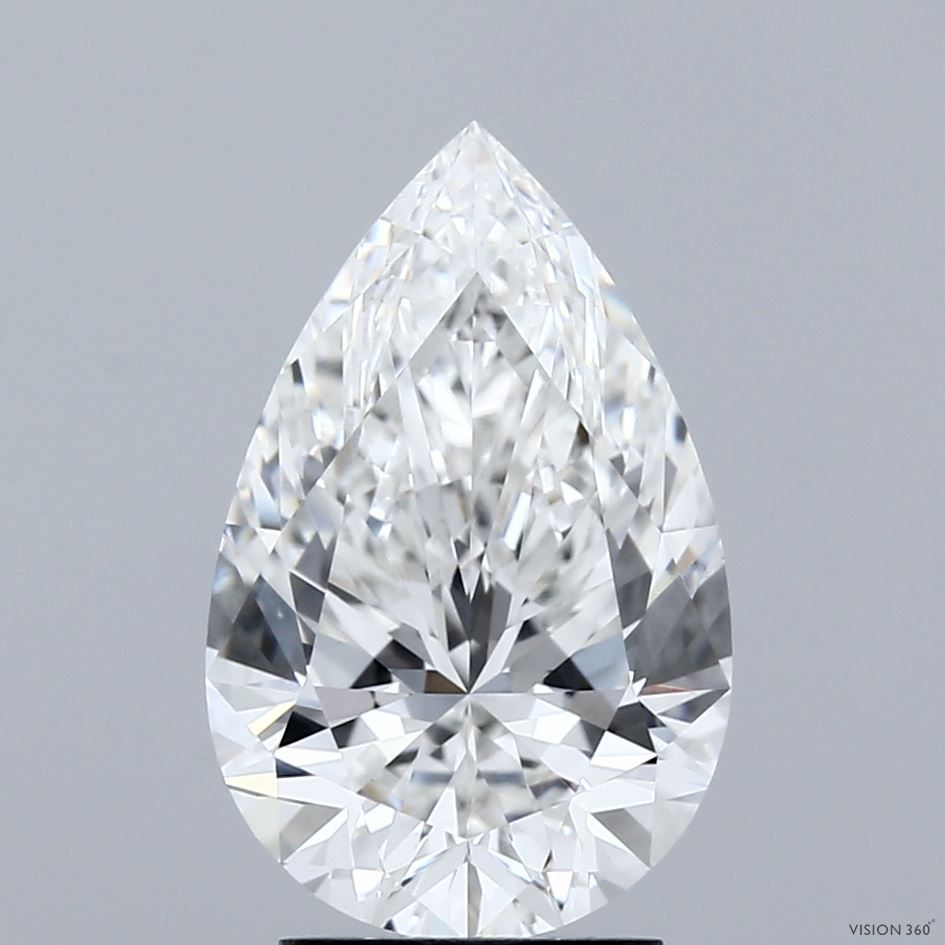 Lab Grown Diamond 3,07Ct F-VVS2 Pear - IGILG833622515 1