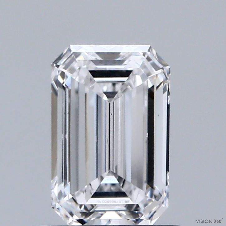 Lab Grown Diamond 0,88Ct D-VS2 Emerald - IGILG786680078 1