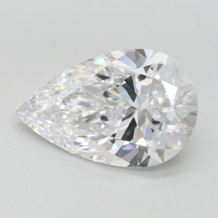 Lab Grown Diamond 3,05Ct D-IF Pear - IGILG836639967 1