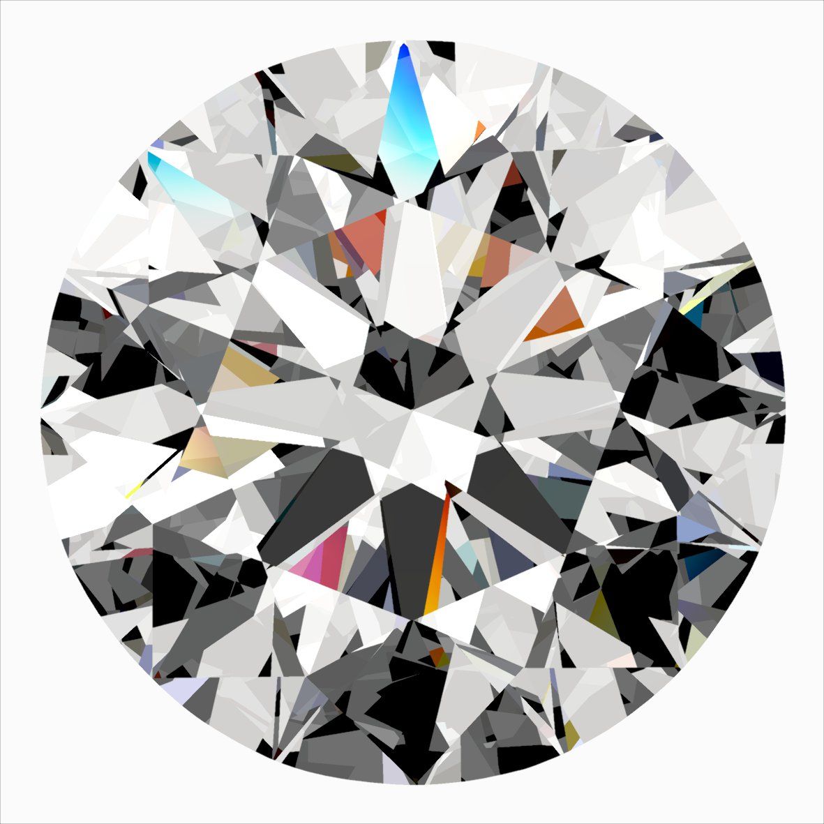 Diamond Natural 0,52Ct F-VS1 Round - GIA6562303817 1