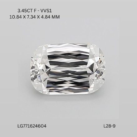 Lab Grown Diamond 3,45Ct F-VVS1 Cushion - IGILG771624604 1