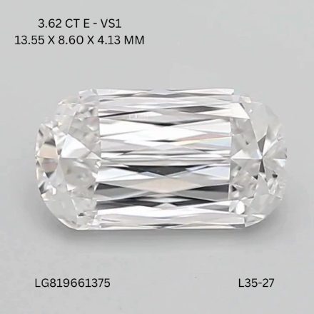 Lab Grown Diamond 3,02Ct E-VVS2 Cushion - IGILG821624713 1