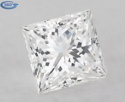 Diamond Natural 0,7Ct F-VVS2 Princess - GIA2437131179 1