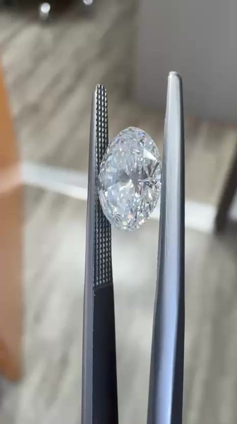 Diamond Natural 1,61Ct F-SI2 Oval - GIA6545355847 1