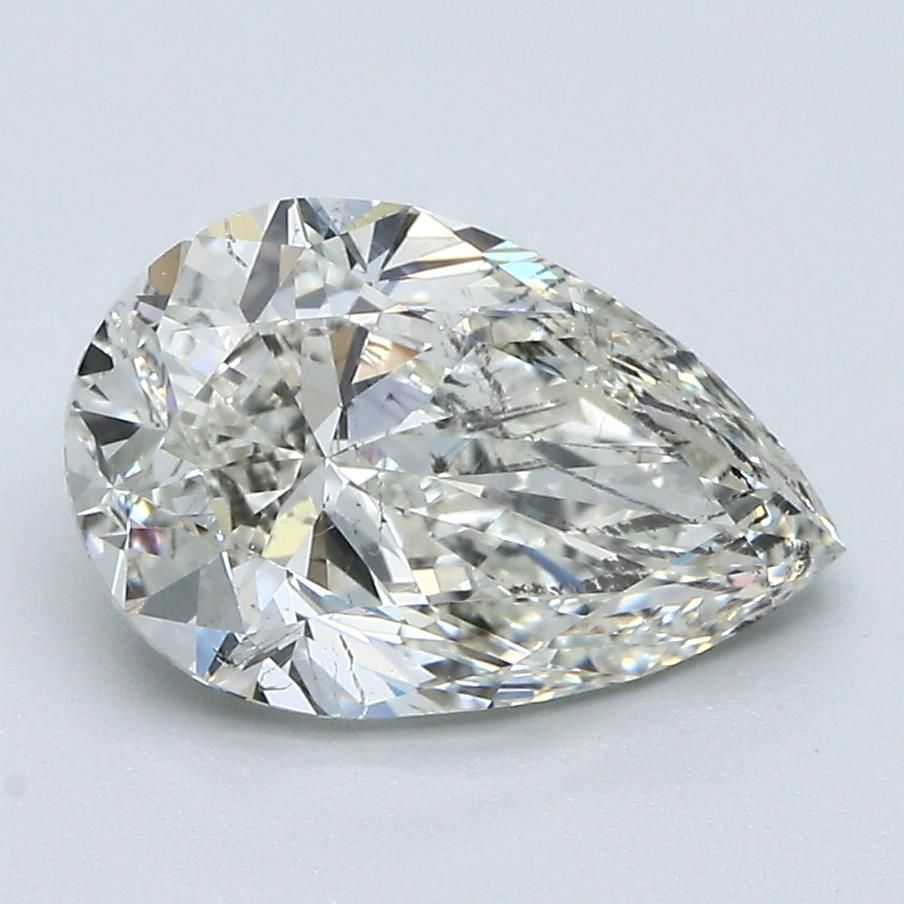 Diamond Natural 1,9Ct J-SI2 Pear - GIA7411125057 1