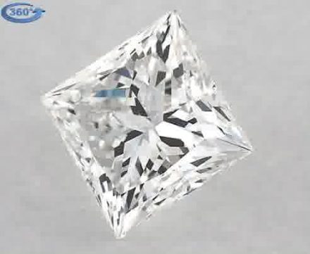 Diamond Natural 1,06Ct G-VVS2 Princess - GIA5393386160 1