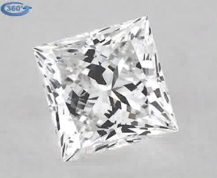 Diamond Natural 1,01Ct E-VS2 Princess - GIA6391043291 1
