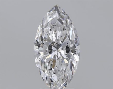 Diamond Natural 1,72Ct D-SI2 Marquise - GIA2557627208 1