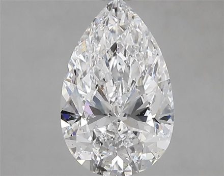 Diamond Natural 1,53Ct D-SI2 Pear - GIA6535982158 1