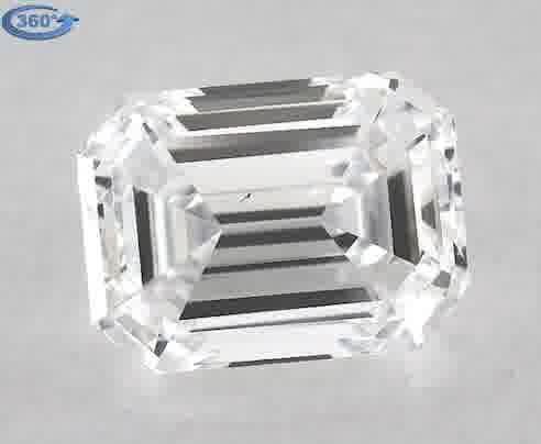 Diamond Natural 0,7Ct D-VS2 Emerald - GIA7372054052 1