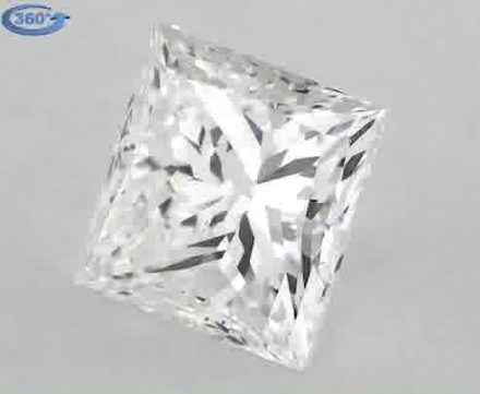 Diamond Natural 1,01Ct E-VS2 Princess - GIA5211909554 1